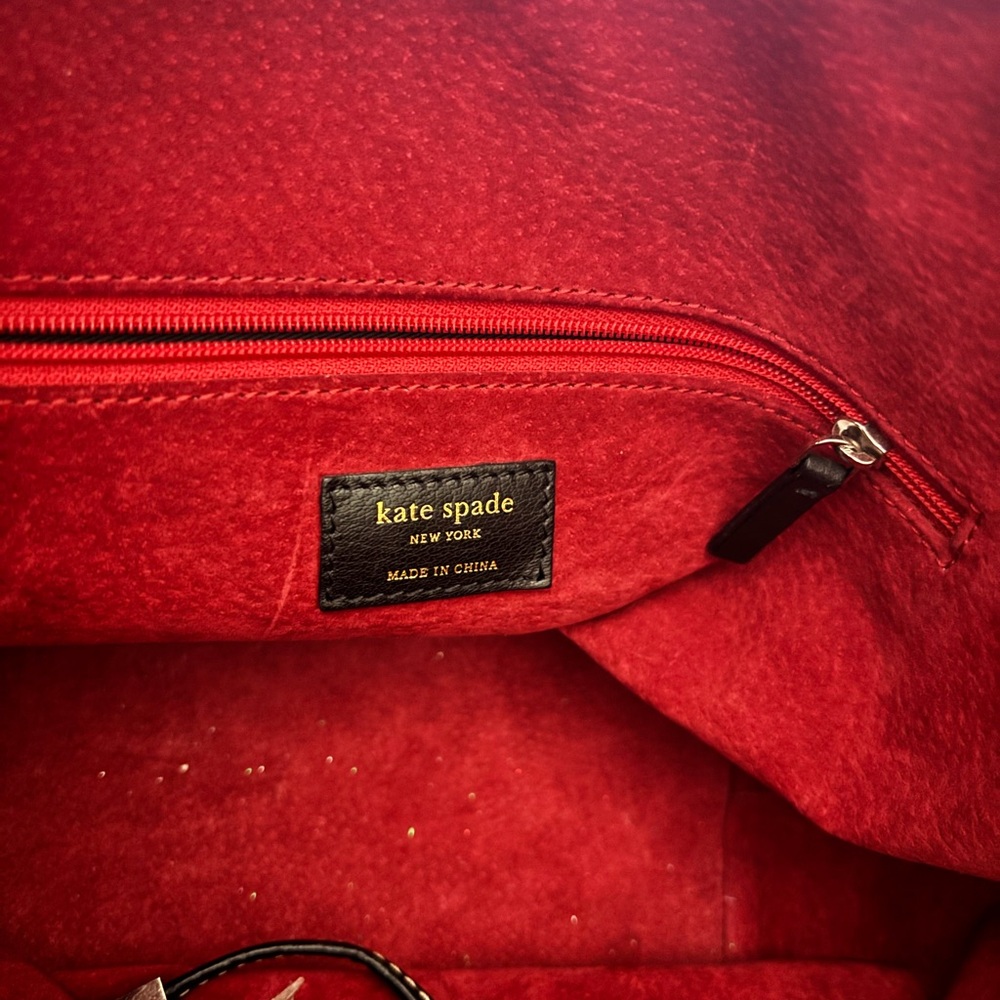 Kate Spade Black and Red Quilted Tote - Picture 3 of 3